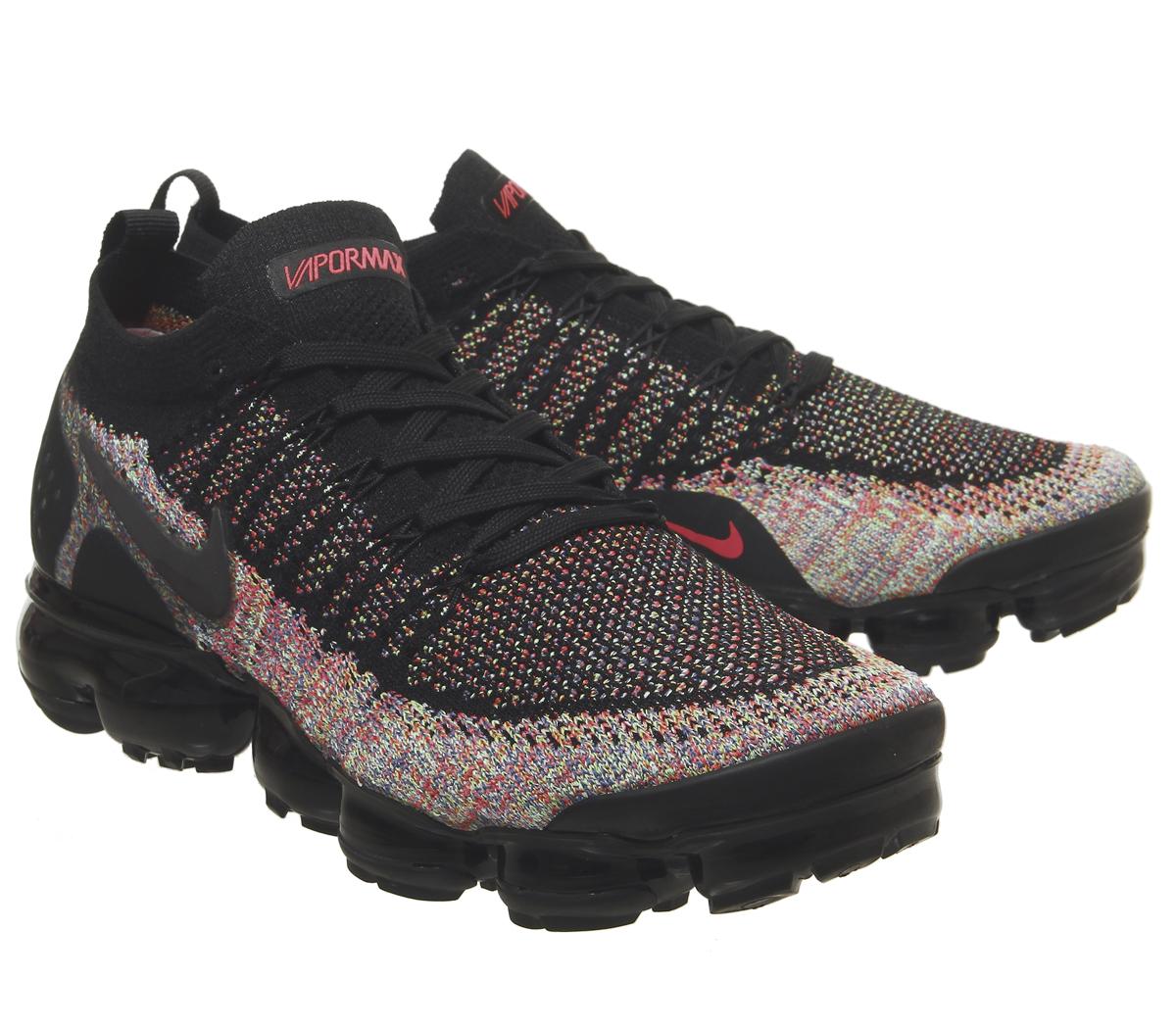 nike air vapormax flyknit 2 black racer pink nike air vapormax flyknit 2 black racer pink