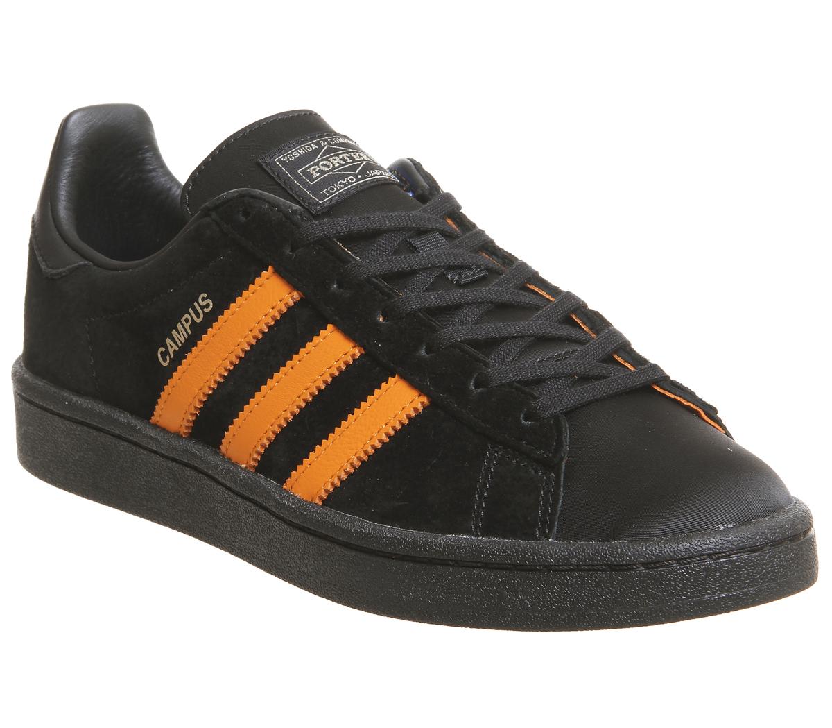 adidas black and orange trainers