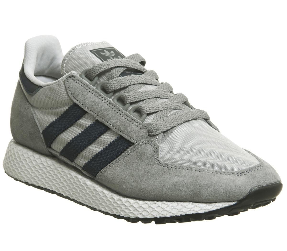 adidas blue forest grove trainers