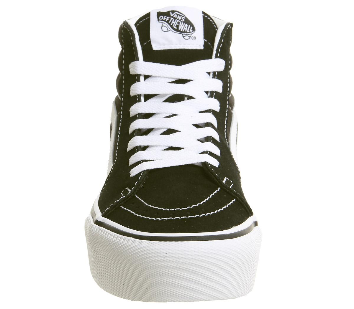 Vans Sk8 Hi Platform 2.0 Trainers Black True White - Hers trainers