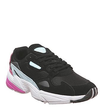 falcon trainers off white shock pink silver animal