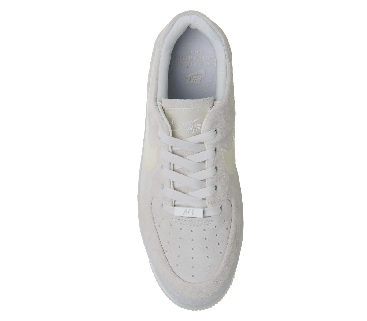 nike air force 1 sage trainers phantom white irridescent