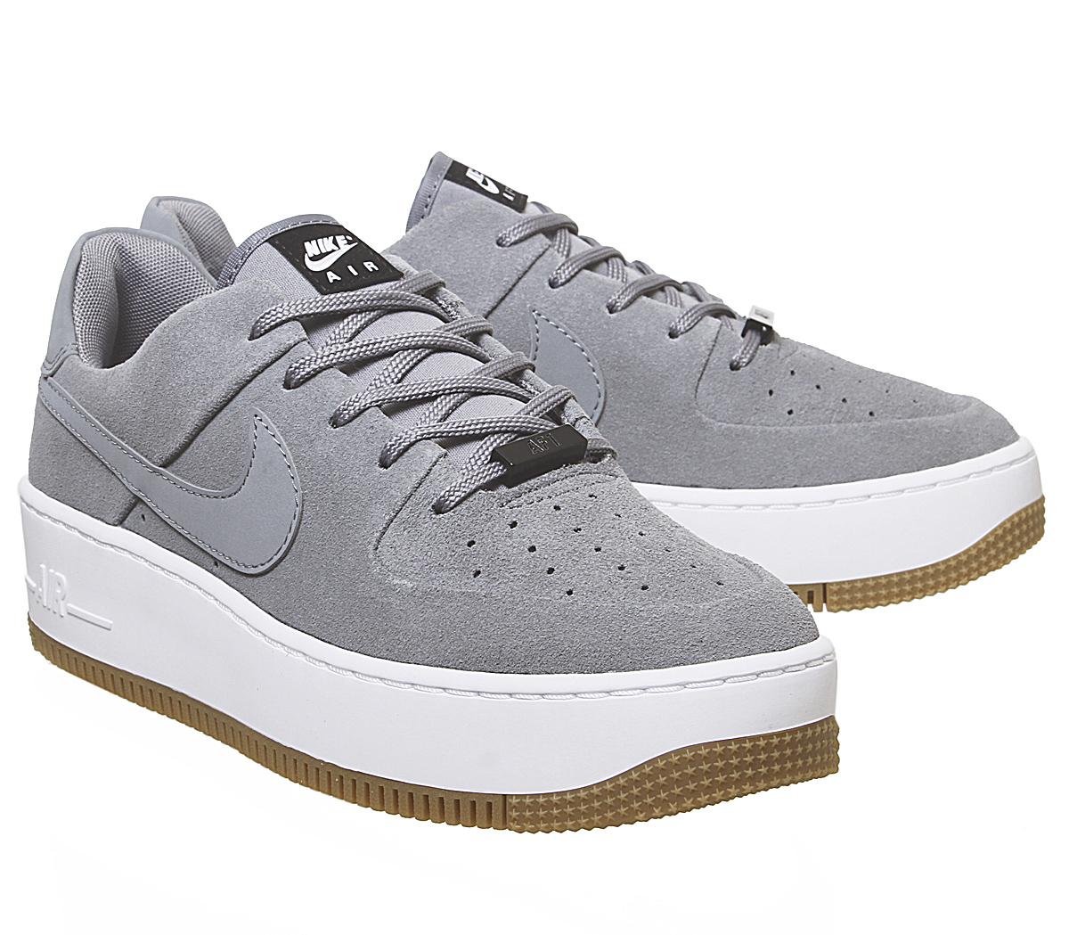 air force 1 sage trainers cool grey cool grey black