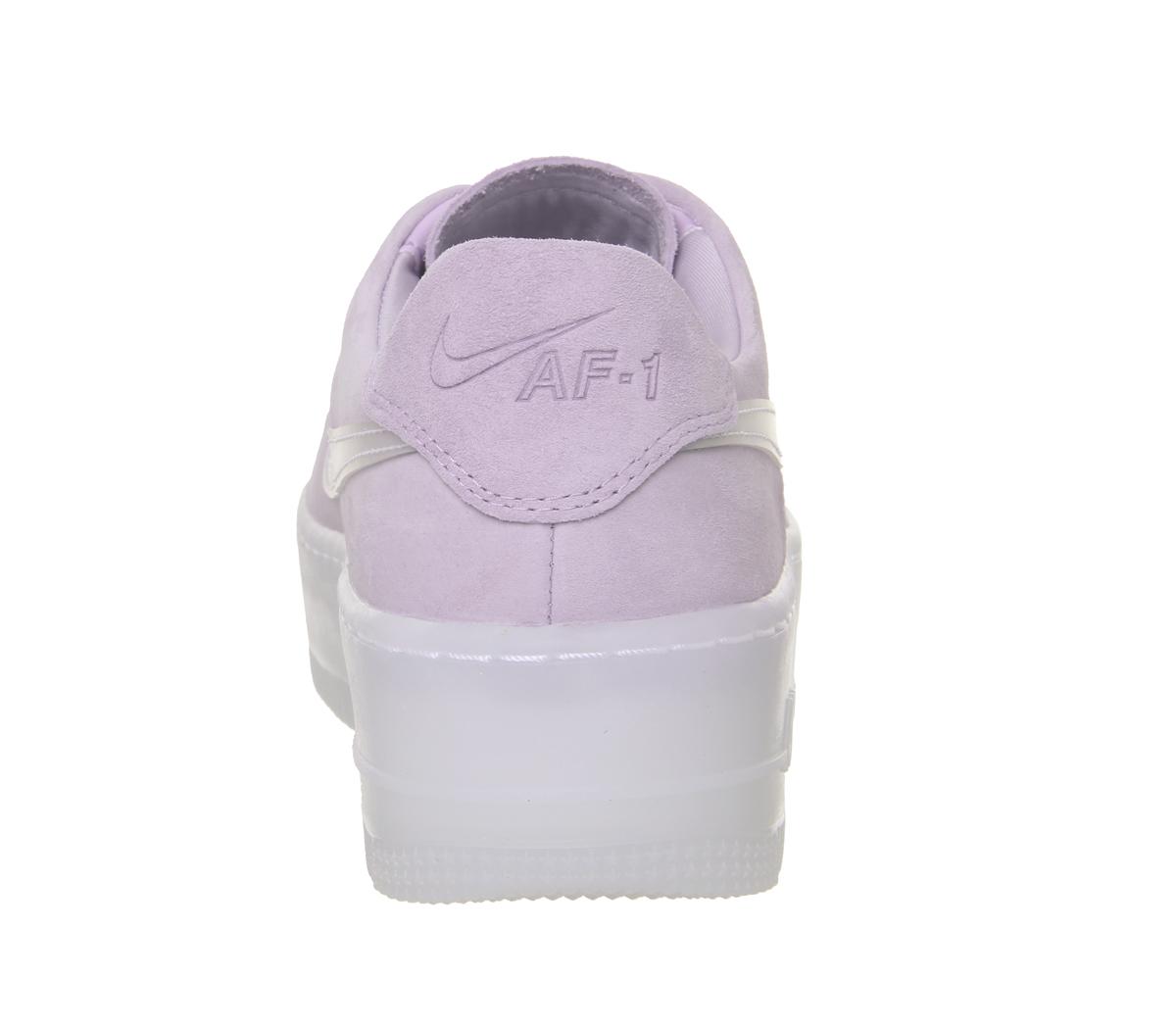 nike air force 1 sage trainers violet mist irridescent