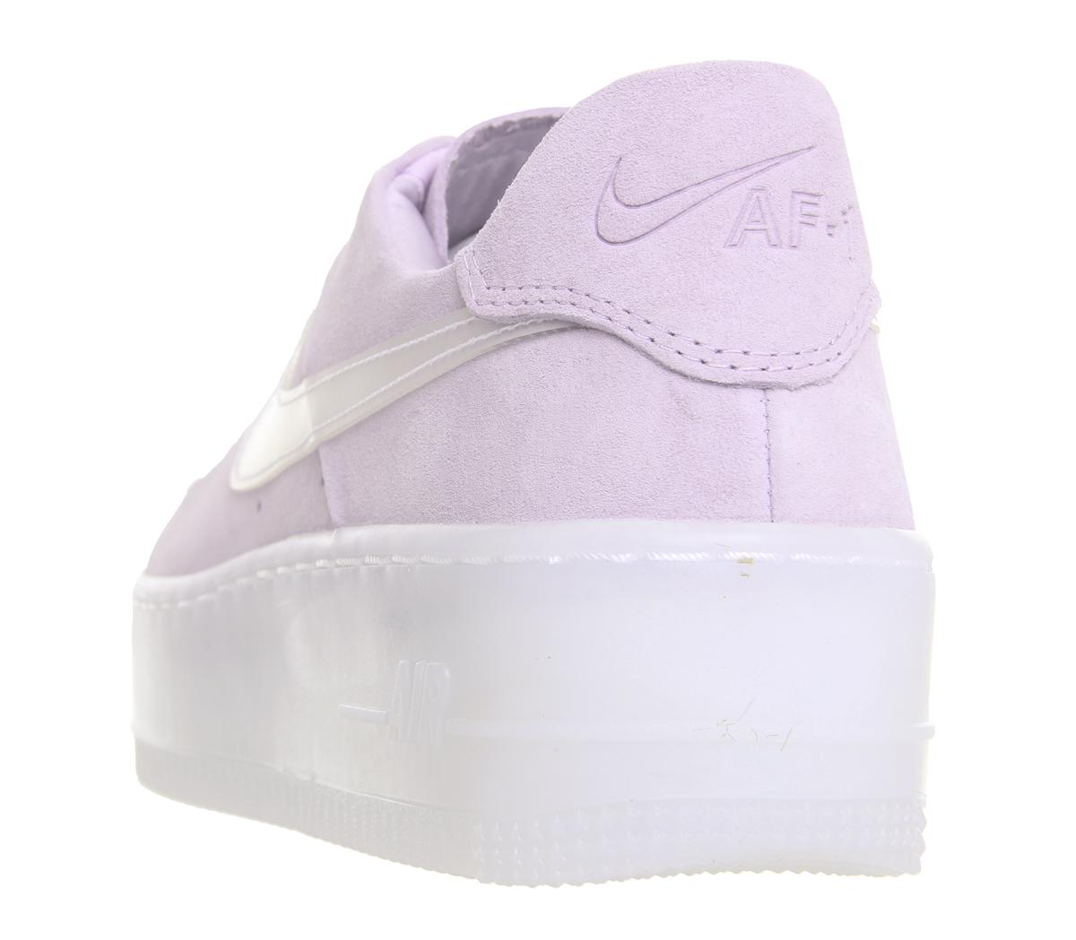 nike air force 1 sage trainers violet mist irridescent