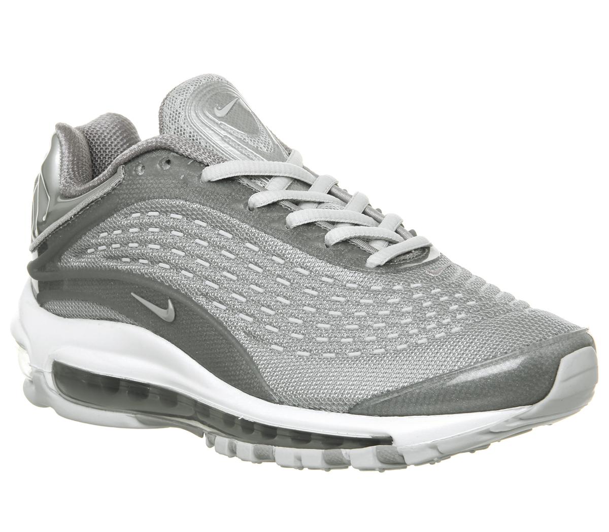 grey air max trainers