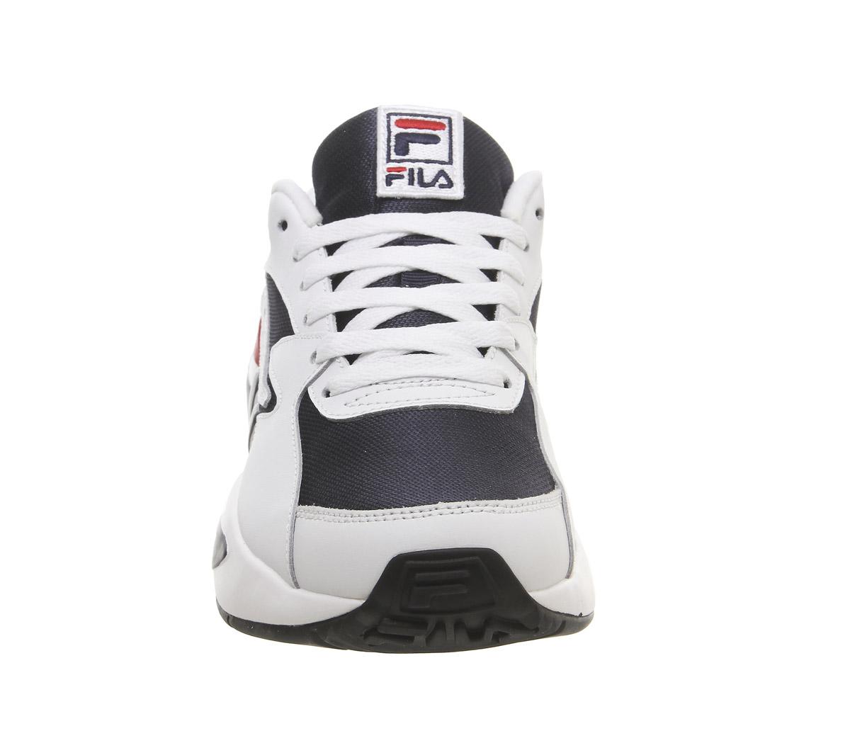 coloured fila trainers