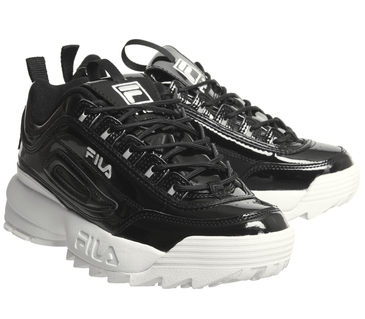 fila disruptor ii trainers black leopard