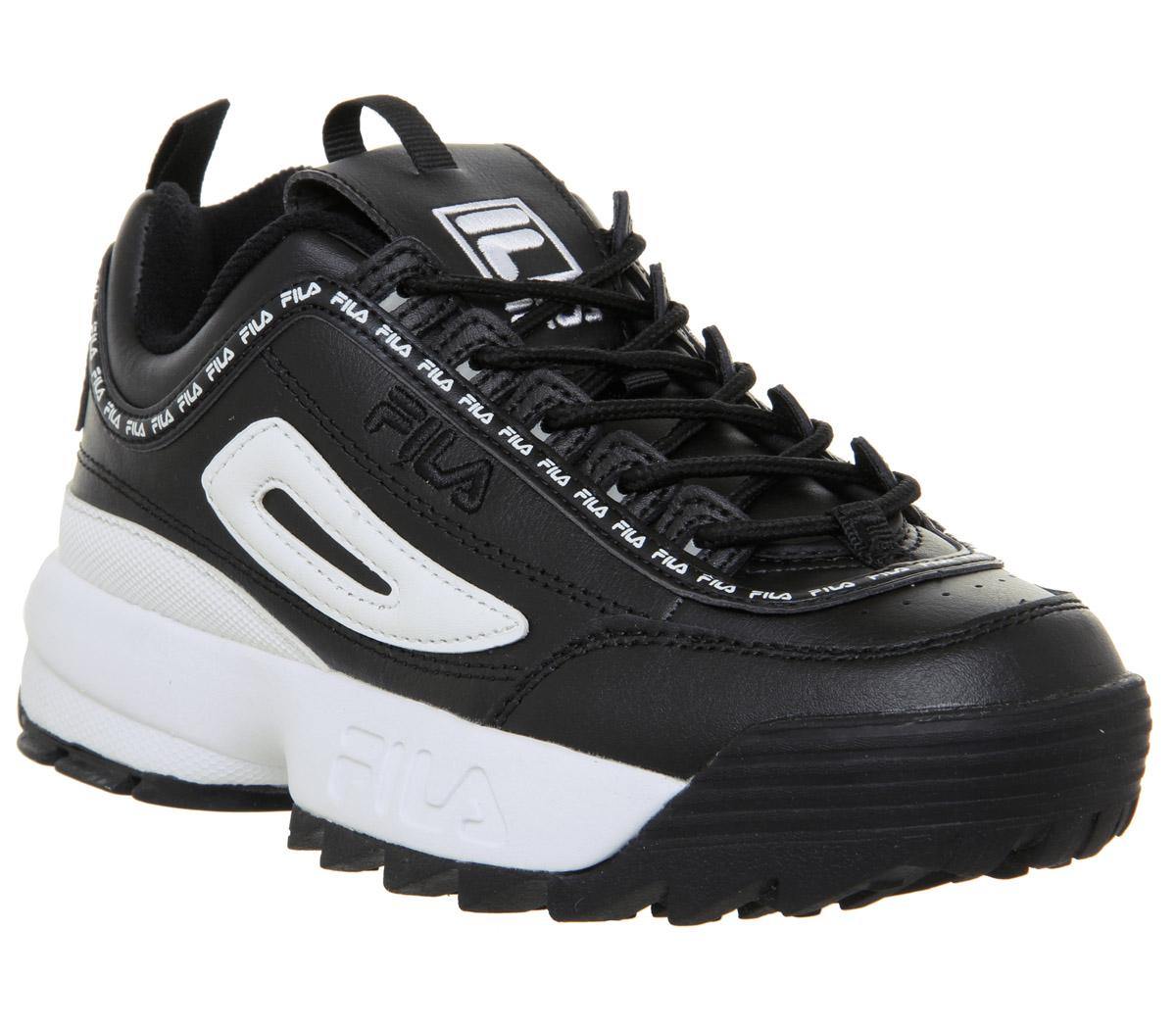 fila trainers disruptor black