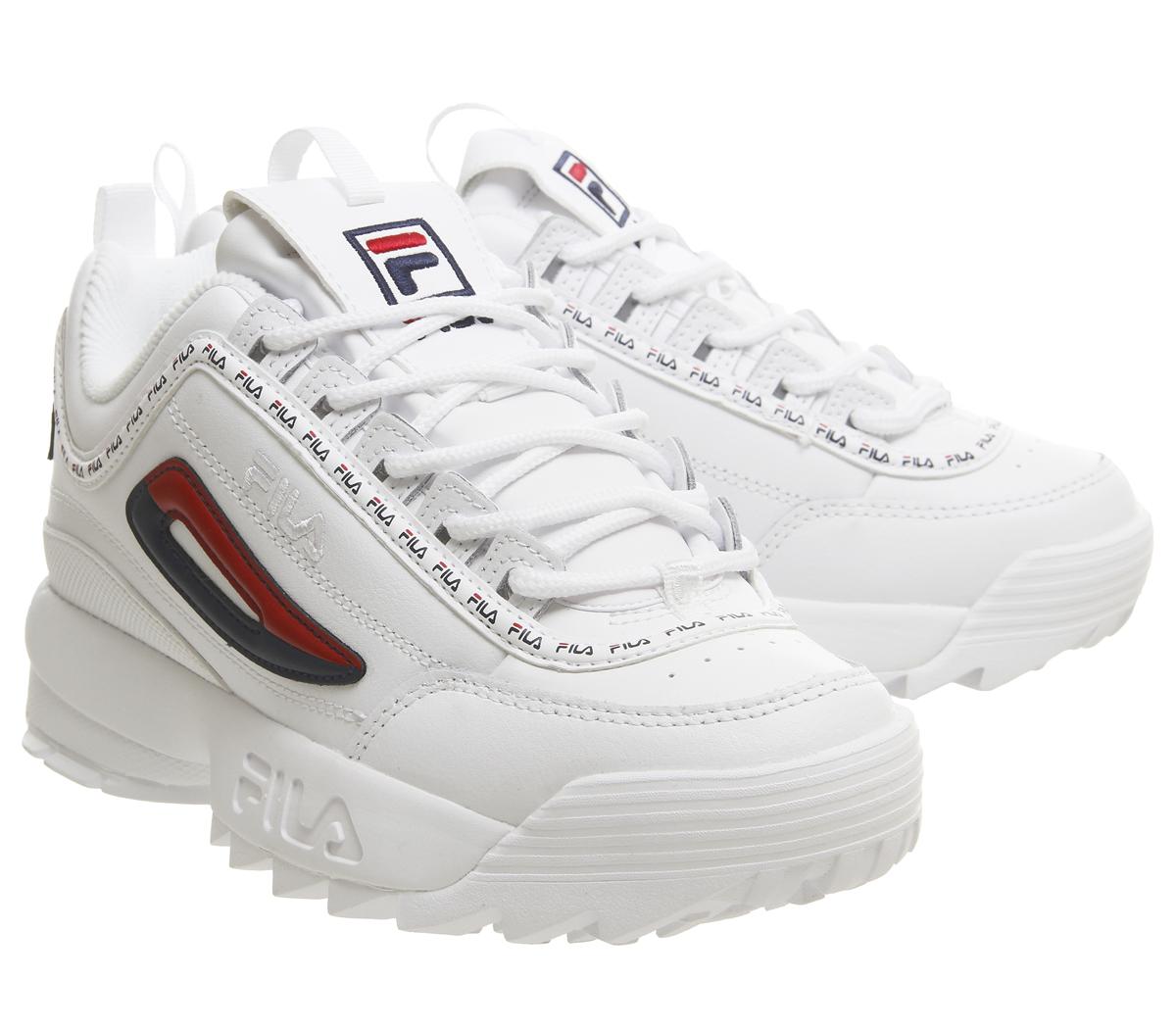 fila white trainers disruptor