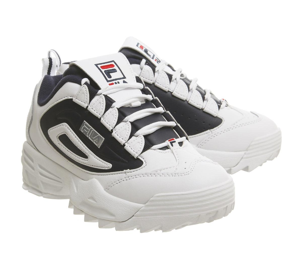 fila disruptor trainers size 3