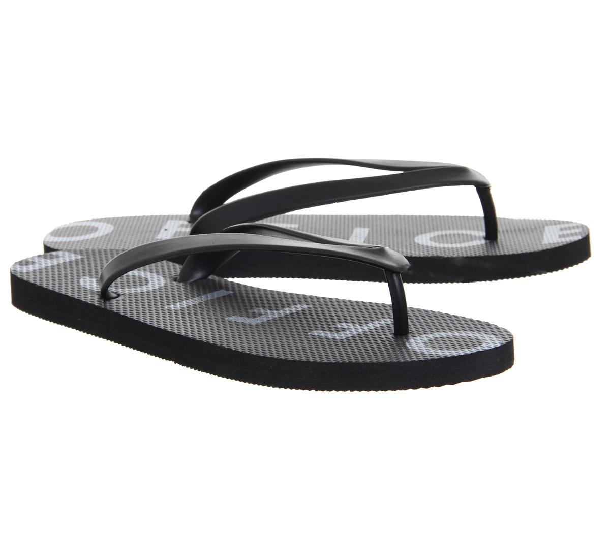Office Holiday Flip Flops Black Men’s Sandals