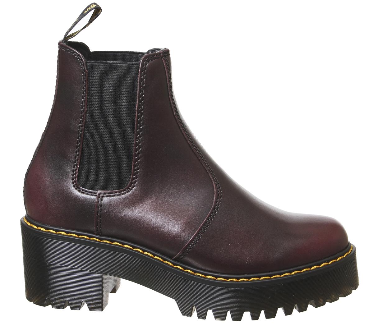 dr martens burgundy chelsea boots