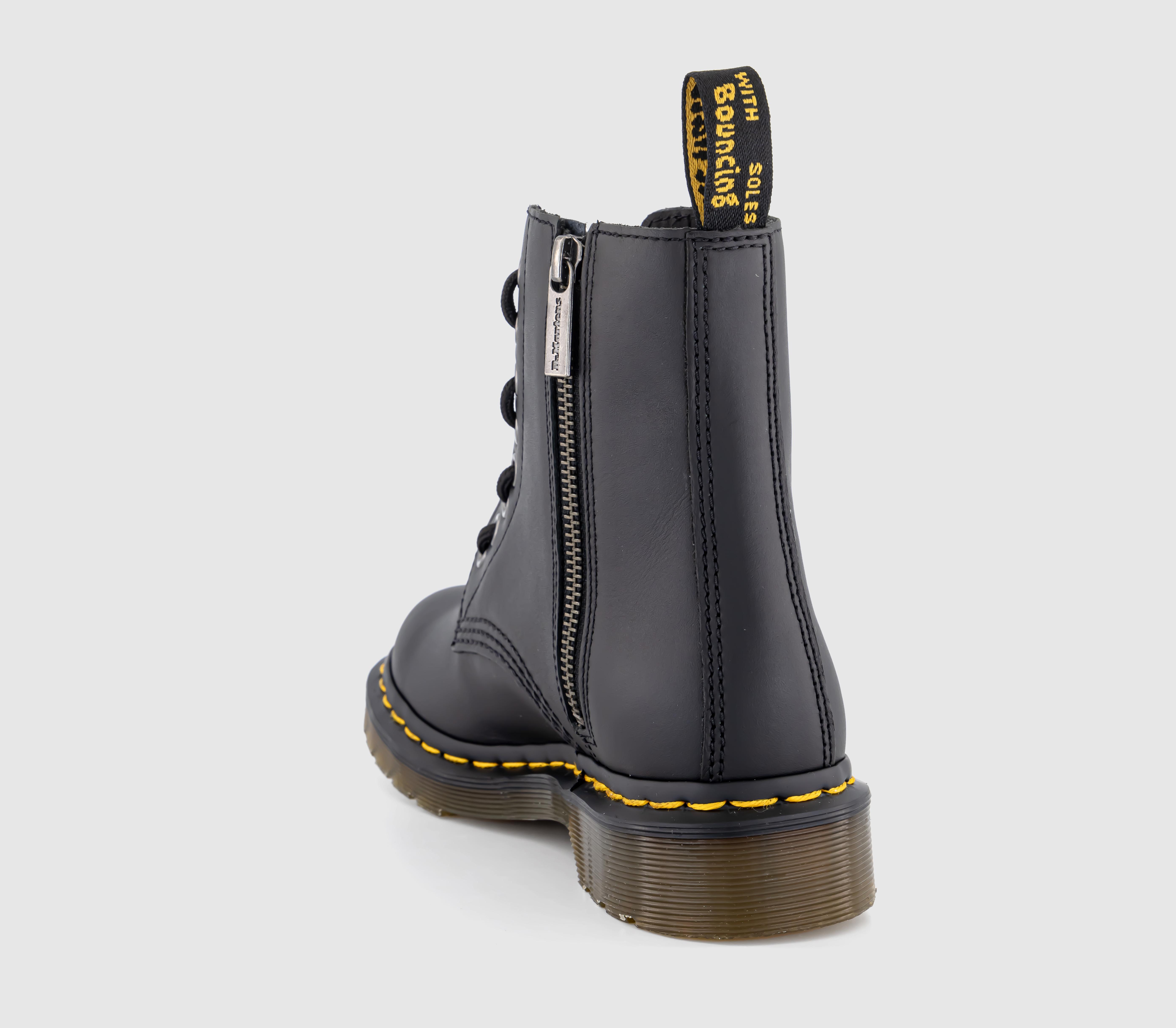 Pascal Front Dr. Martens 1460 Pascal Front Zip Boots Black - Ankle Boots