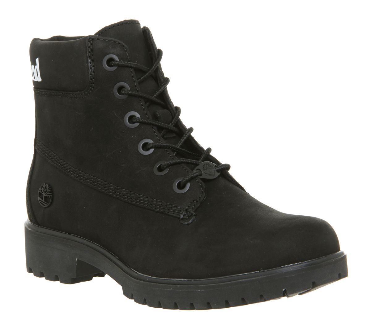 Timberland Slim 6 Inch Logo Boots Black - Ankle Boots