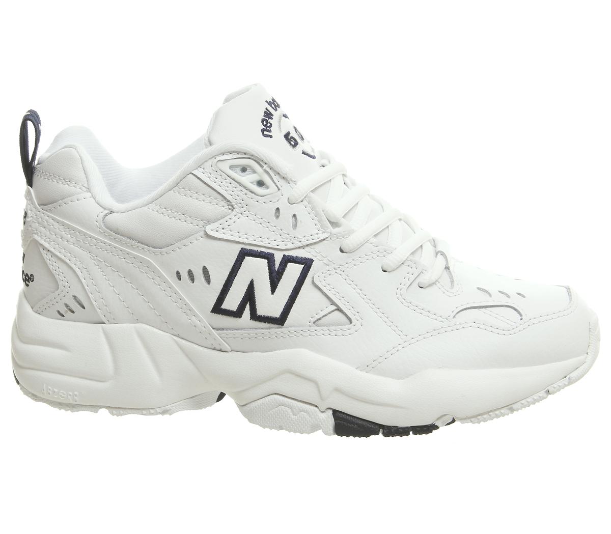 New Balance 608 Trainers White Navy Hers trainers