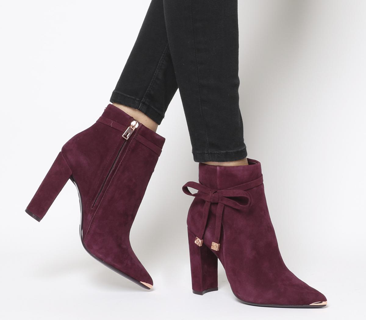 ted baker burgundy boots