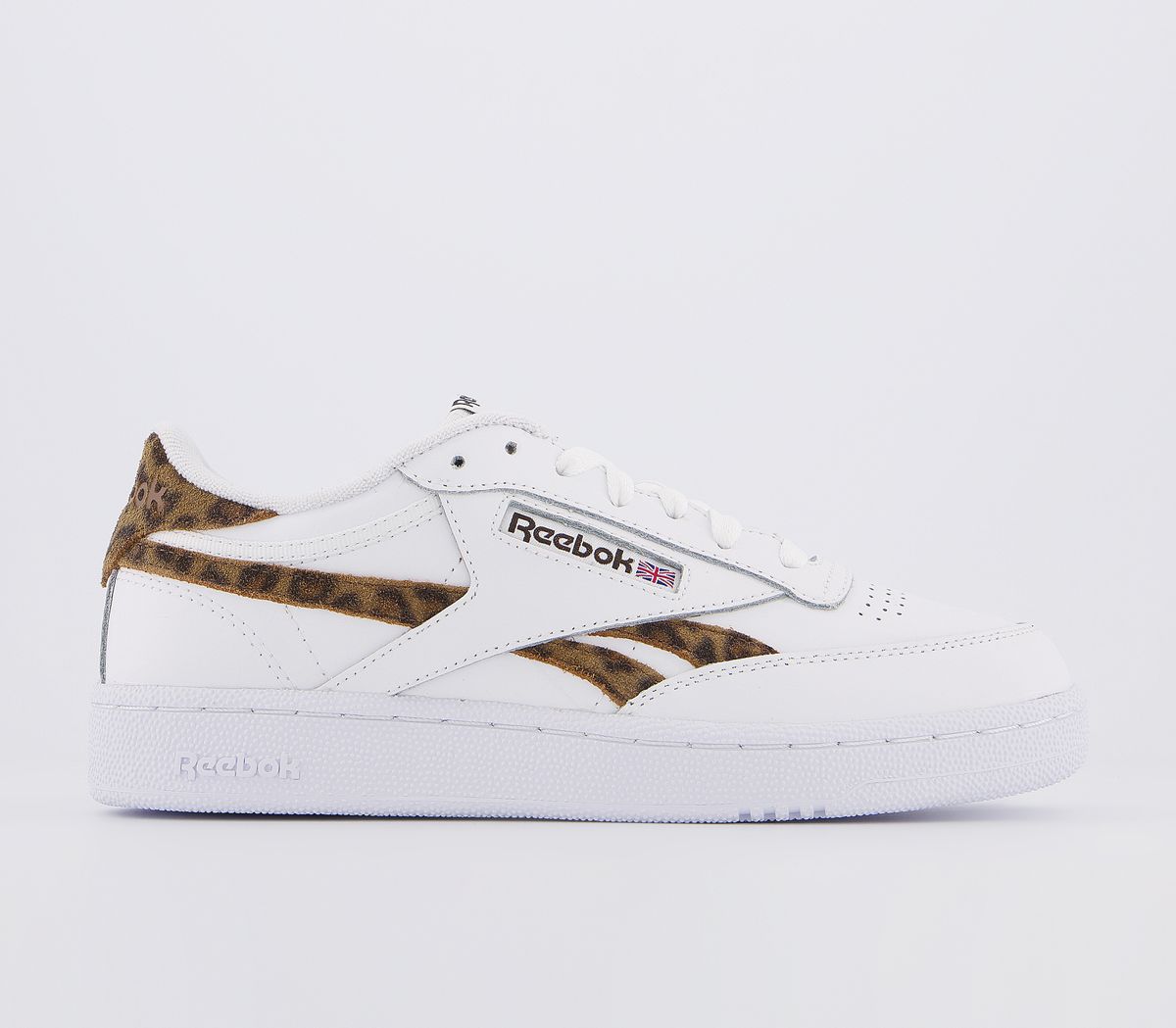 Reebok Revenge Plus Trainers White Natural Leopard Print - Hers trainers