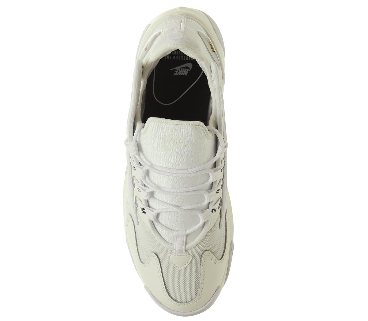 nike white and black zoom 2k trainers