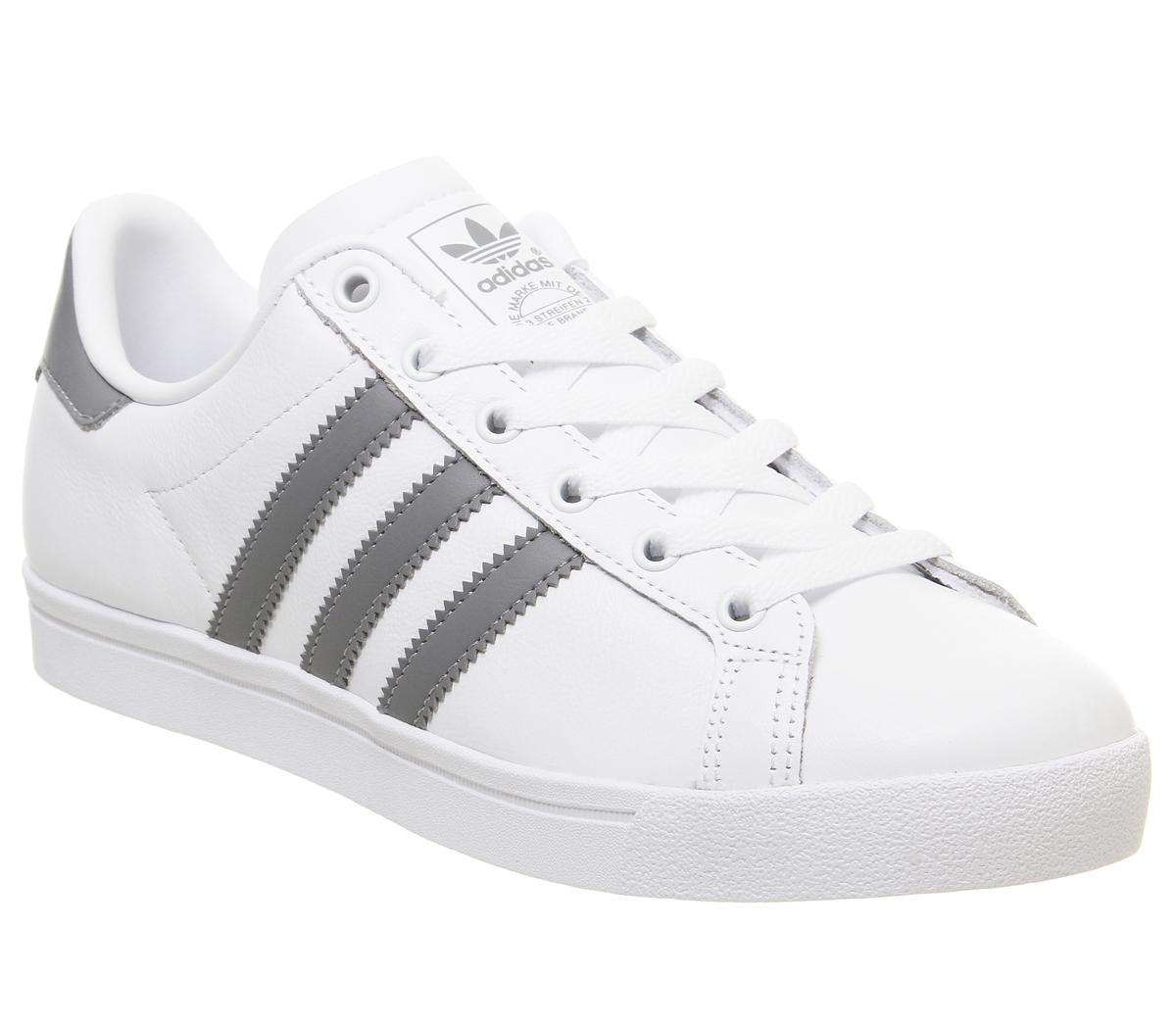 adidas coast star trainers white black white
