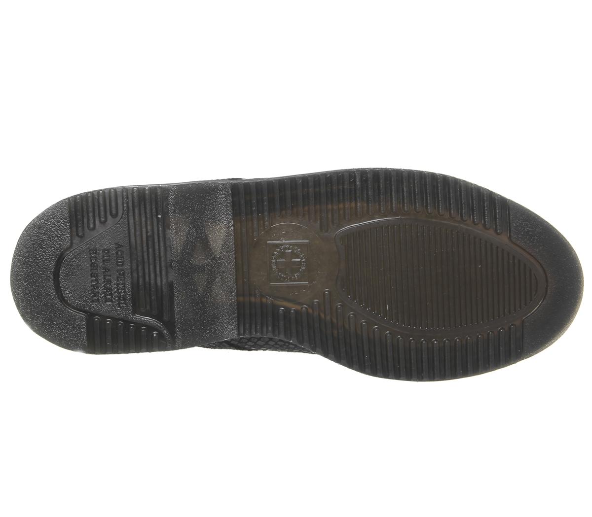 elsham 8 eye boots black leather