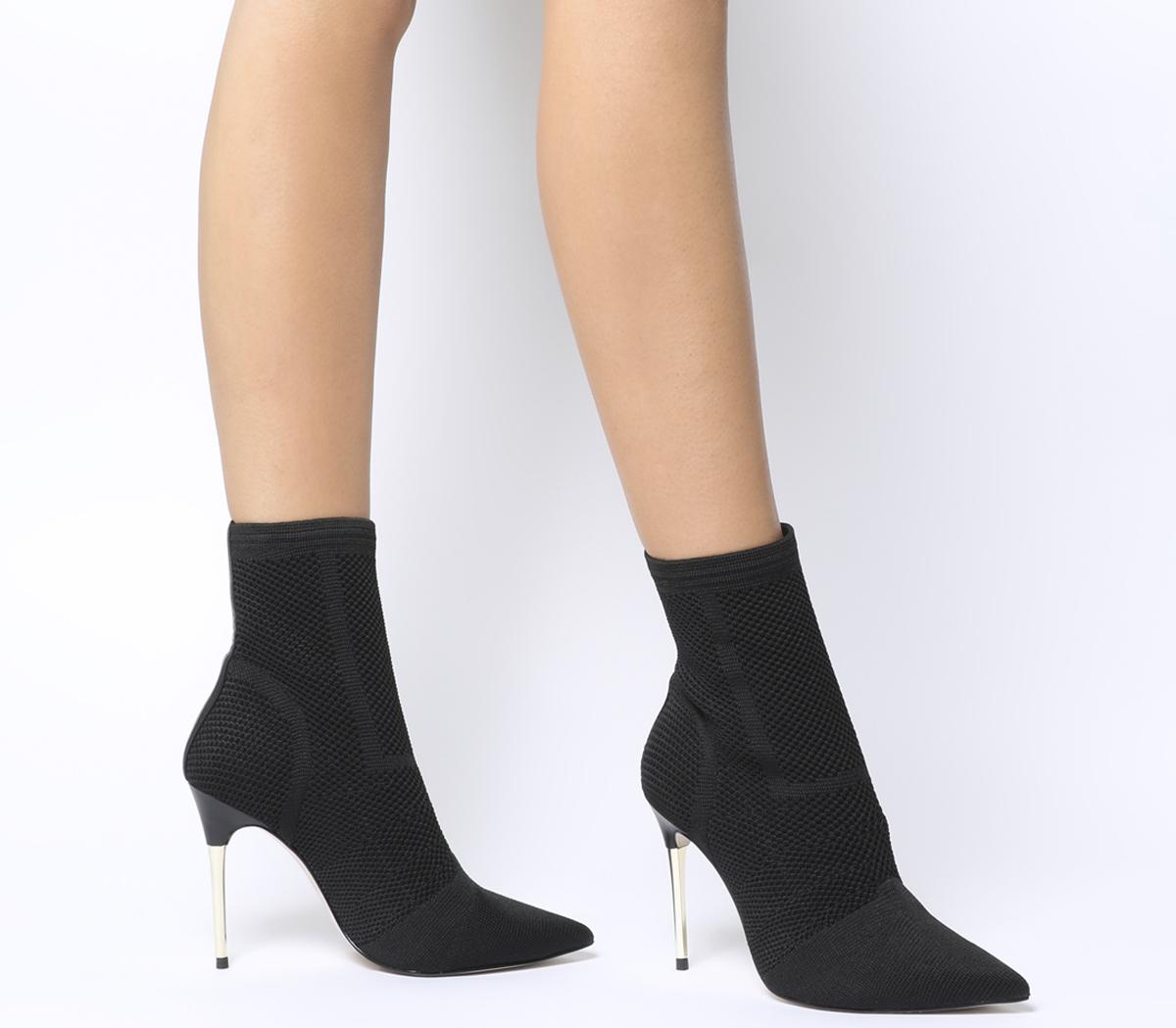 black sock boot