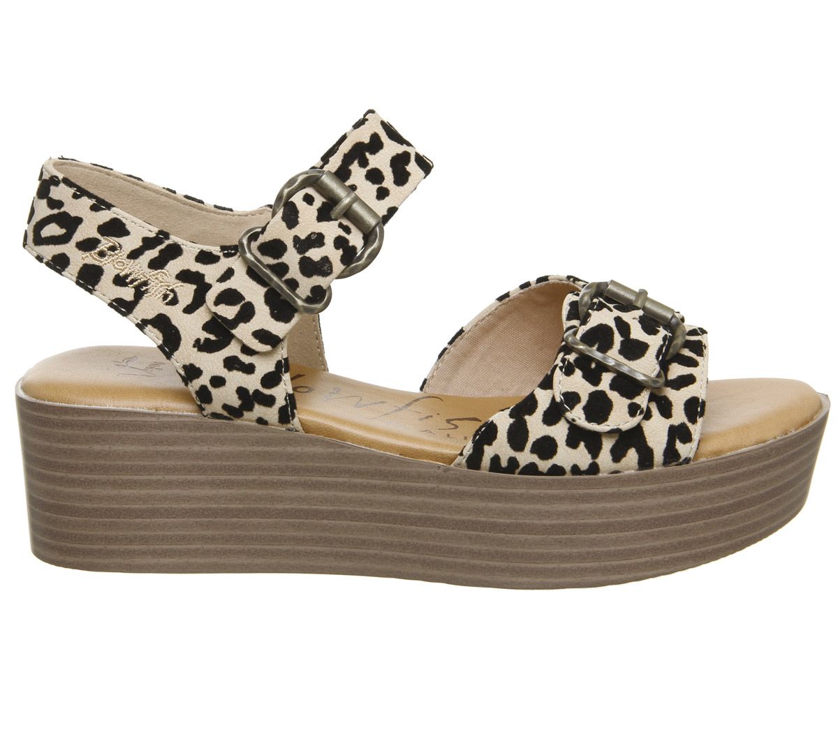 Blowfish Malibu Leeds Sandals Natural Leopard Grasslands - Women’s Sandals