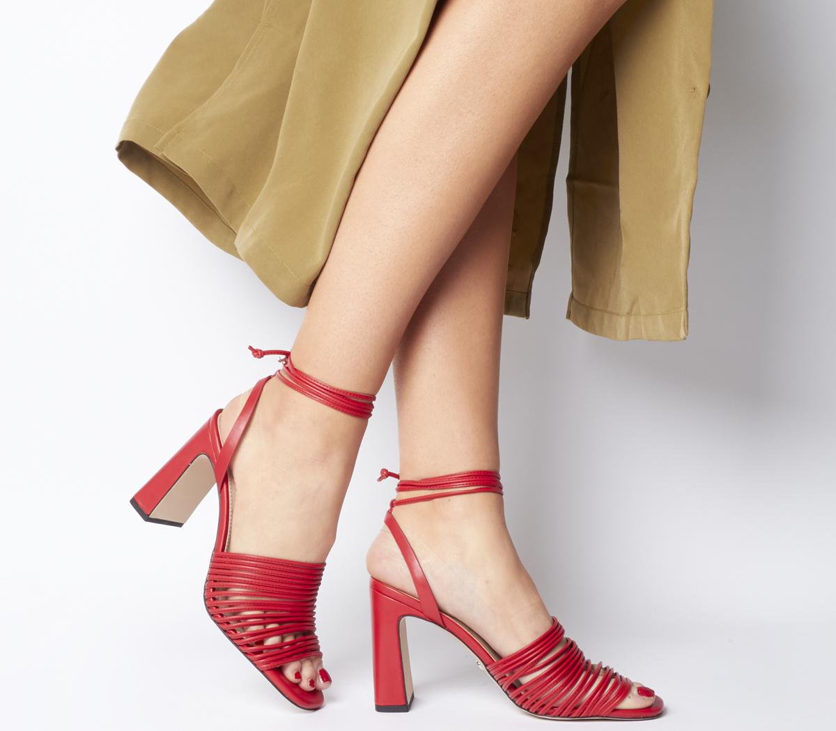 Macaroon Multi Strap Block Heels Macaroon Multi Strap Block Heels