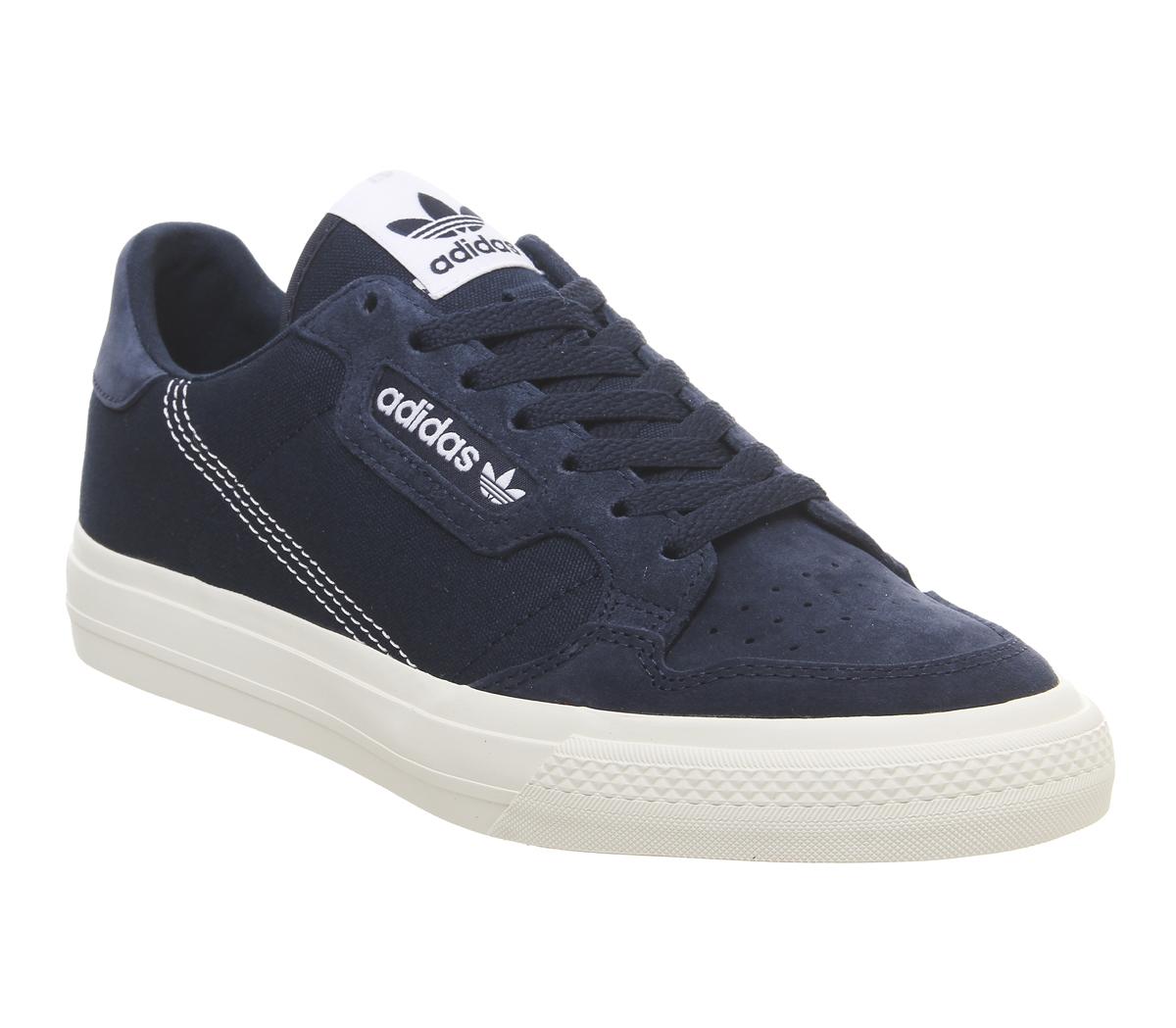 continental vulc trainers white collegiate navy