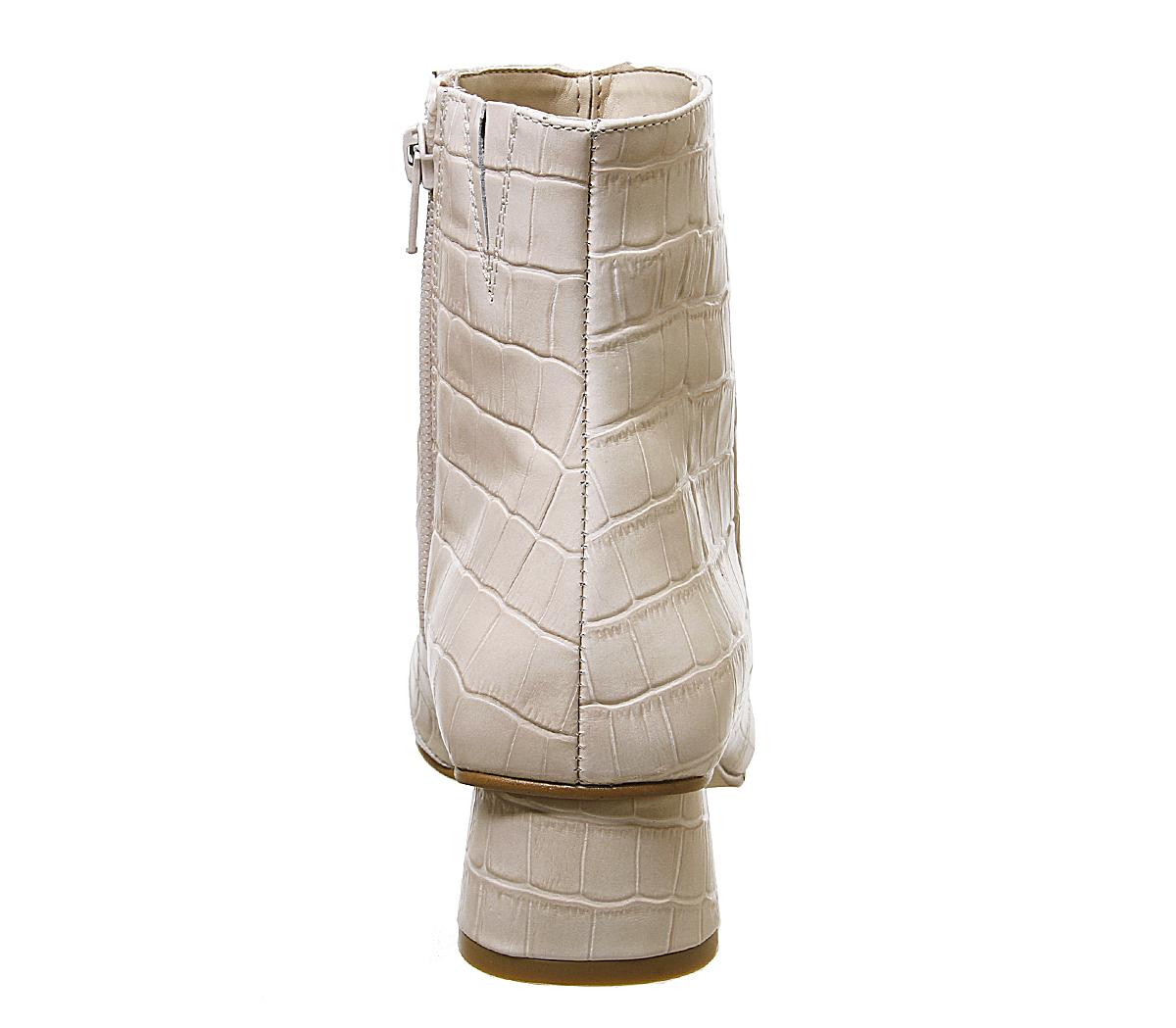 Office Almond Low Block Heel Boot Off Office Almond Low Block Heel Boots Off