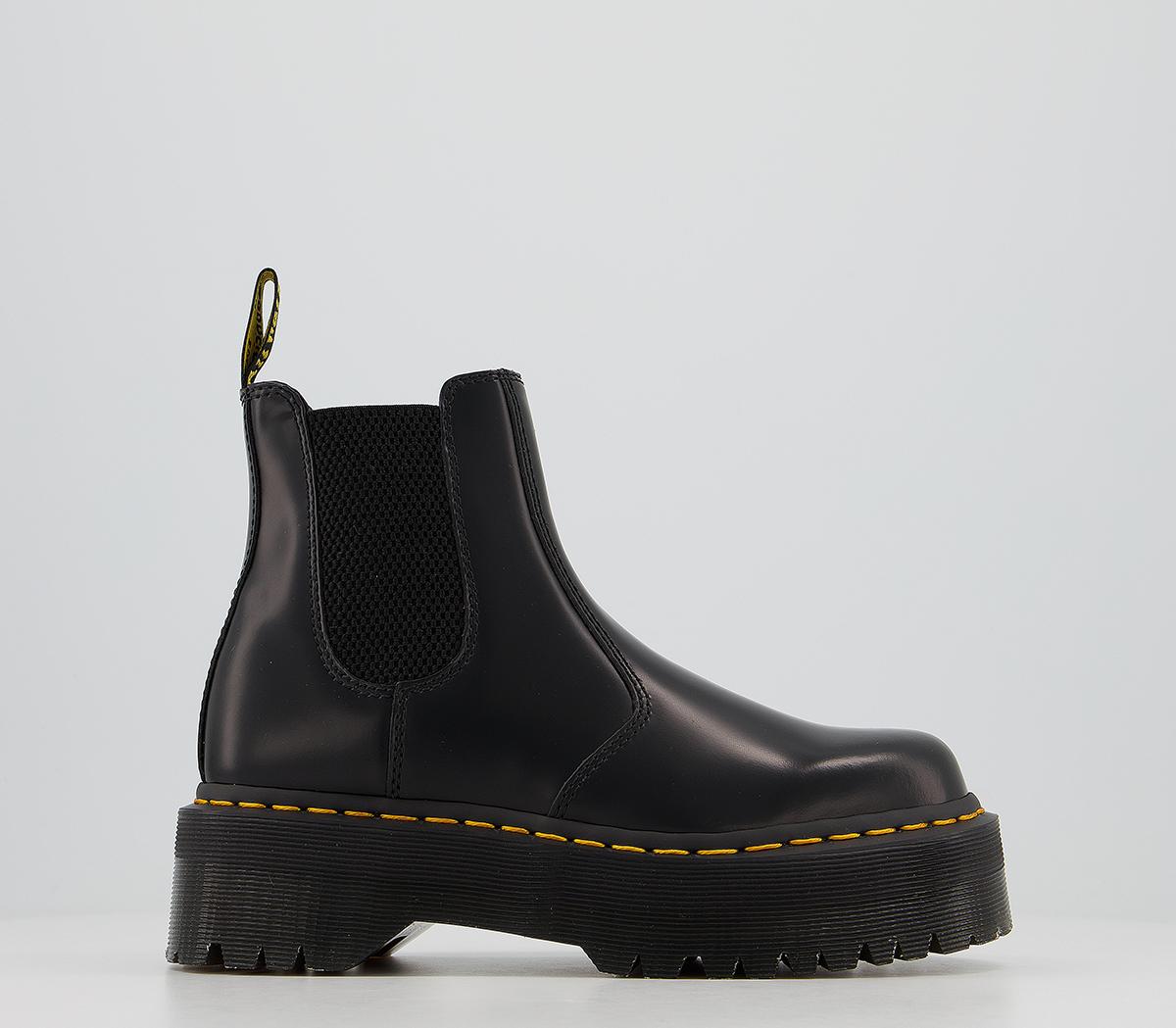 Dr. Martens 2976 Quad Chelsea Boots Black Leather - Ankle Boots