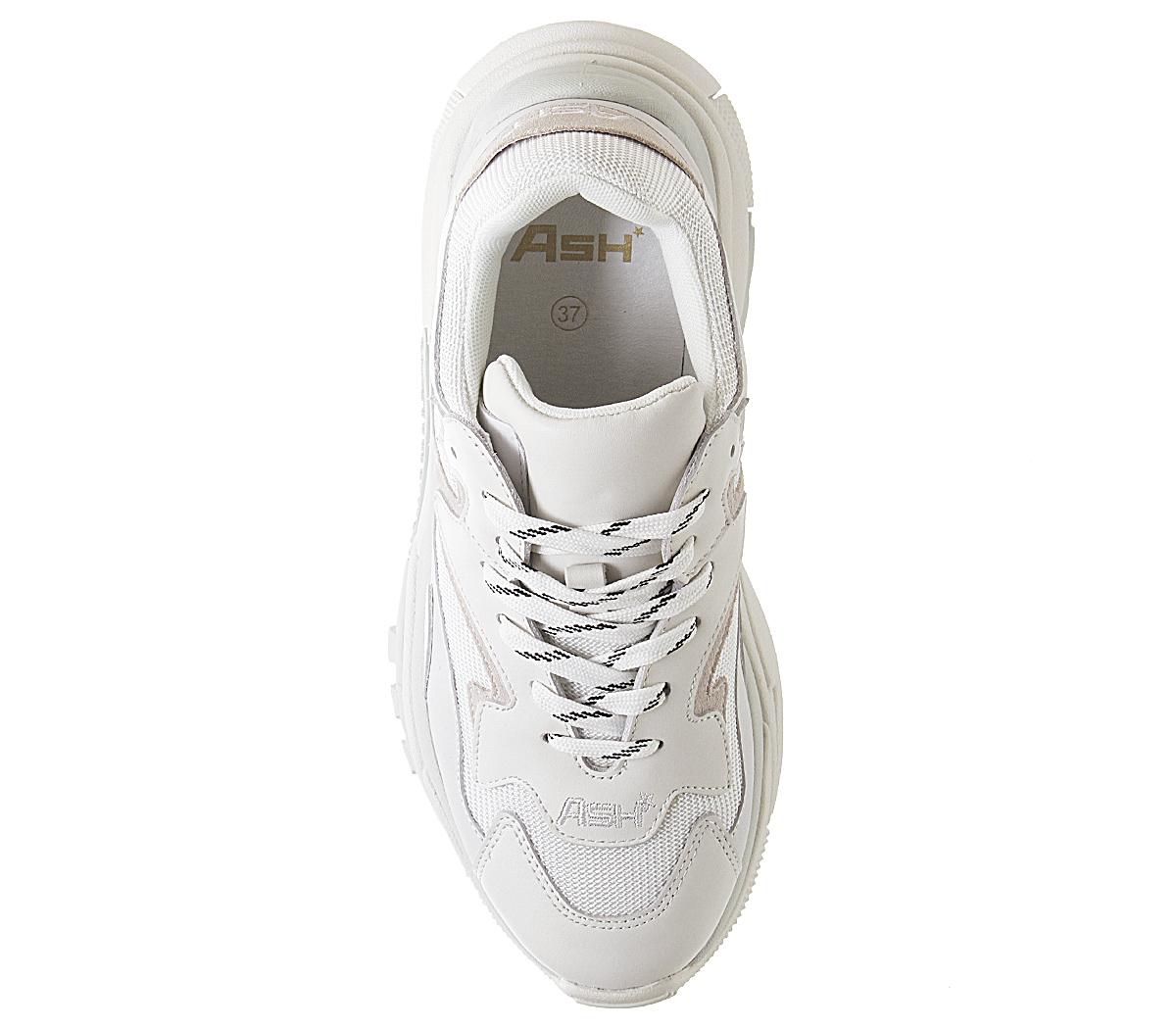 ash addict trainers white
