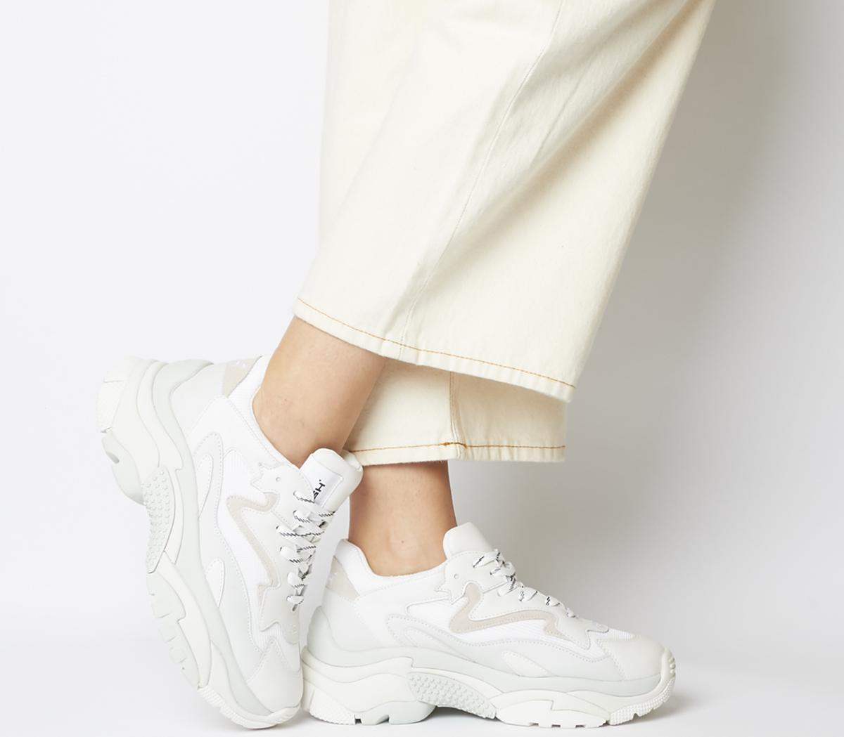 ash addict trainers white