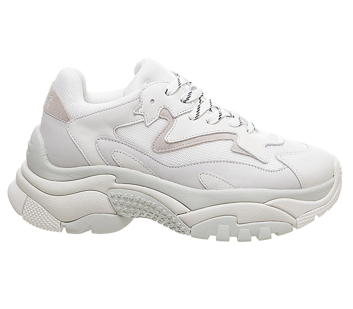 ash addict trainers white