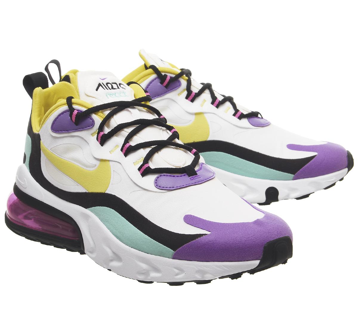 women's nike air max 270 react yellow