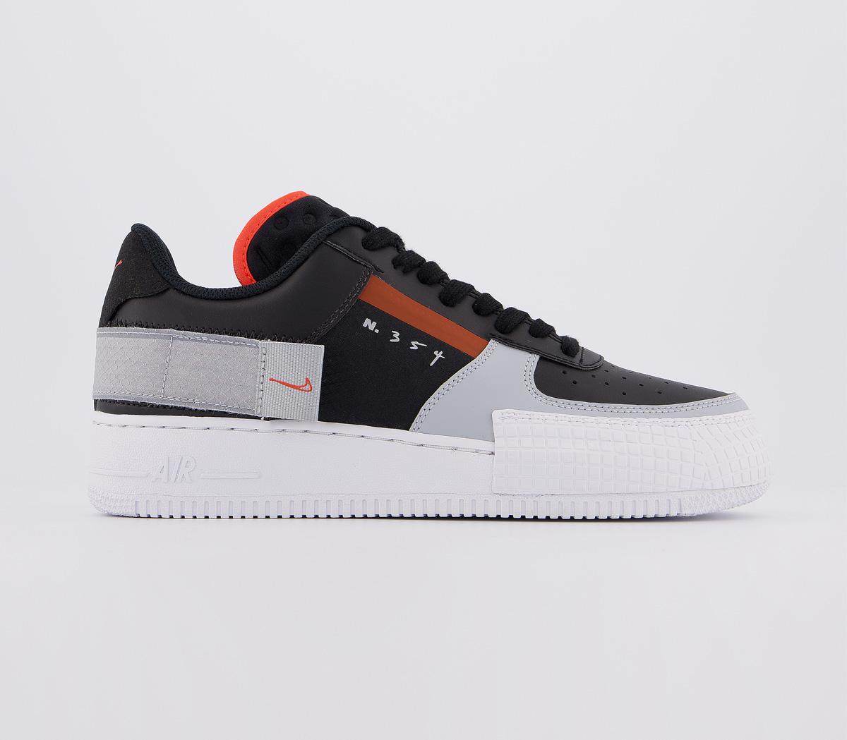 Nike Air Force 1 Type Trainers Black 