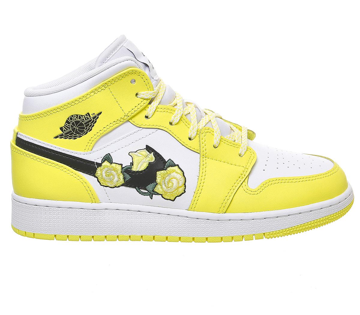 jordan aj 1 mid dynamic yellow