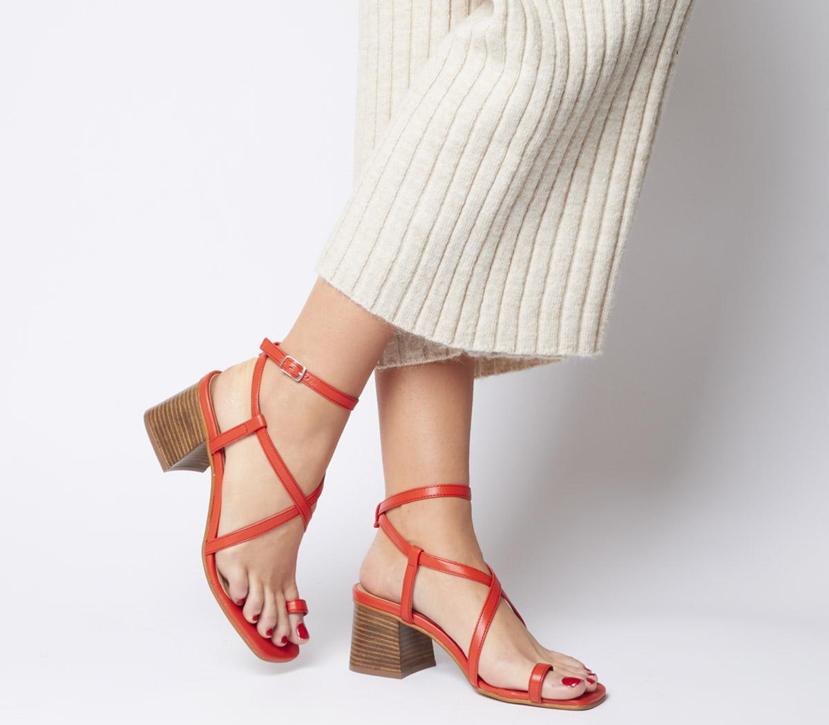 toe post slingback thin heeled sandals