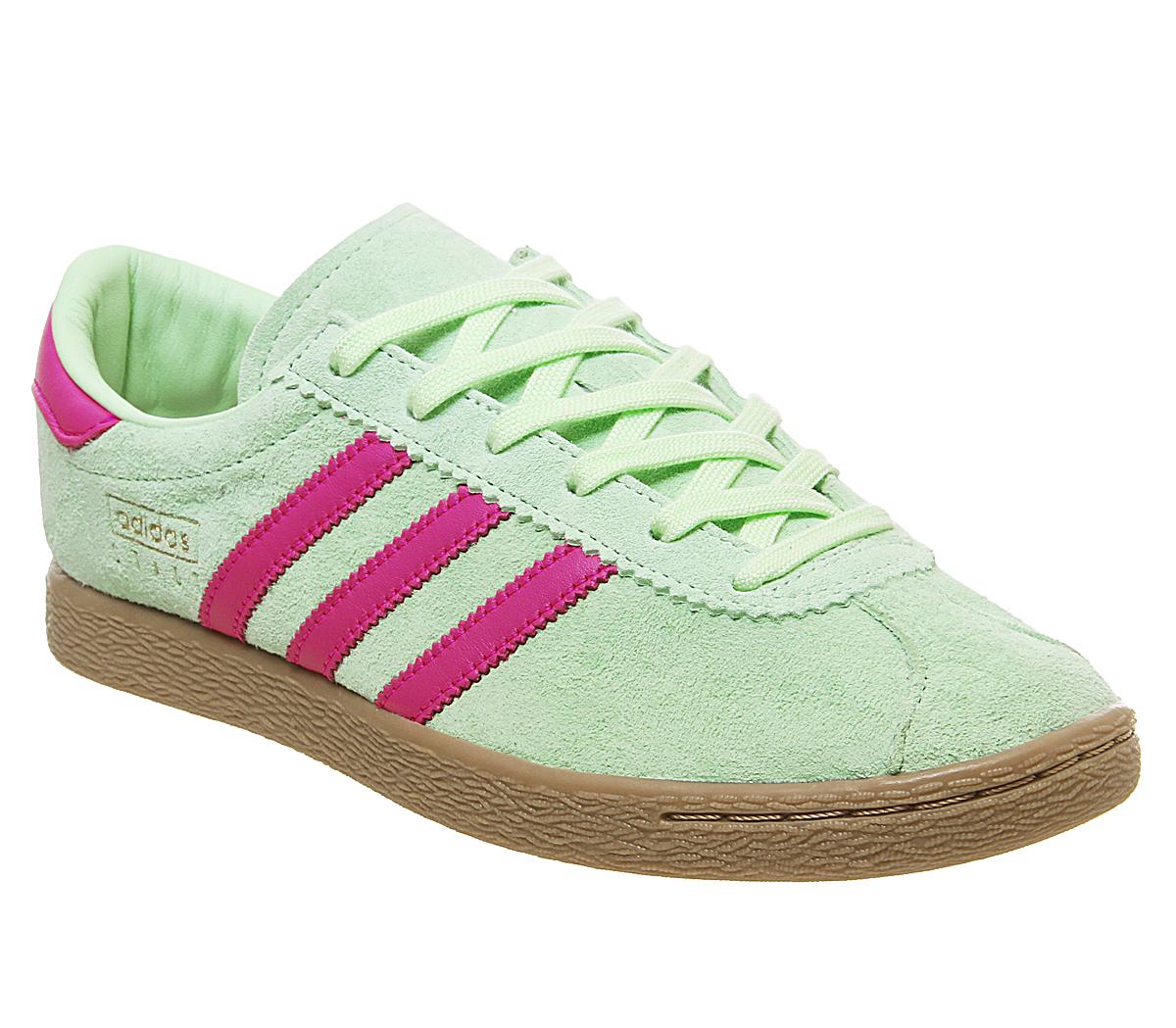 adidas Stadt Trainers Glow Green Shock 