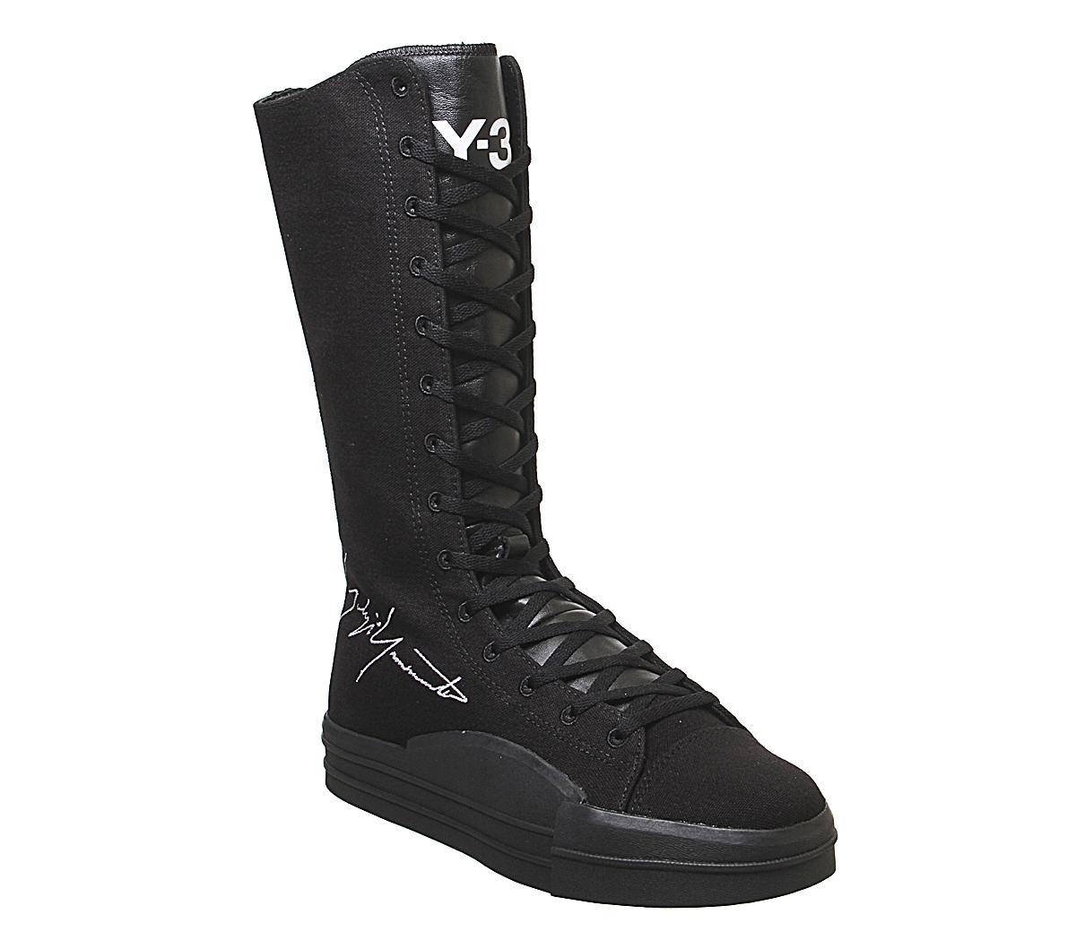 y3 boots black