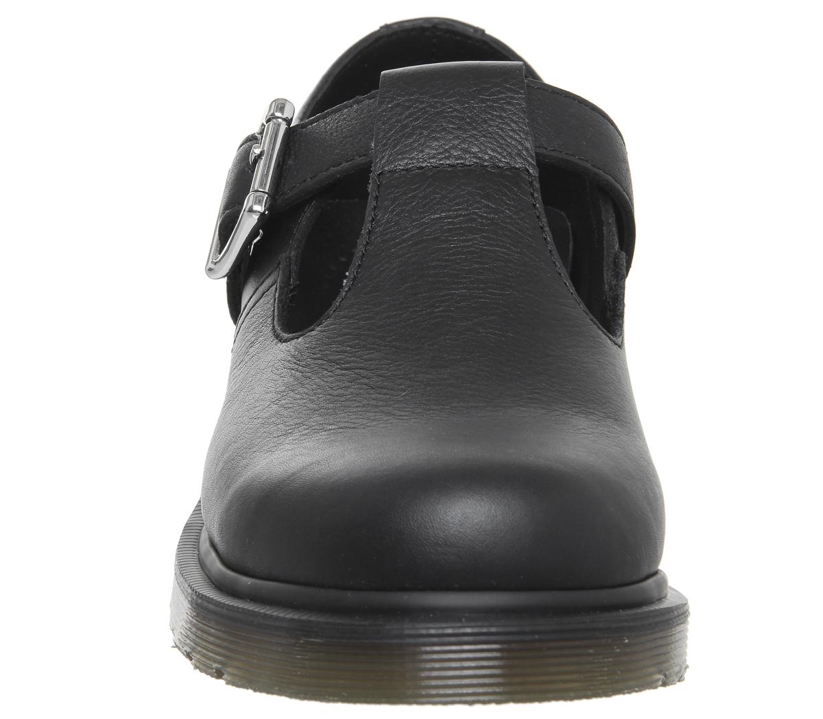 dr martens polley t bar flat shoe