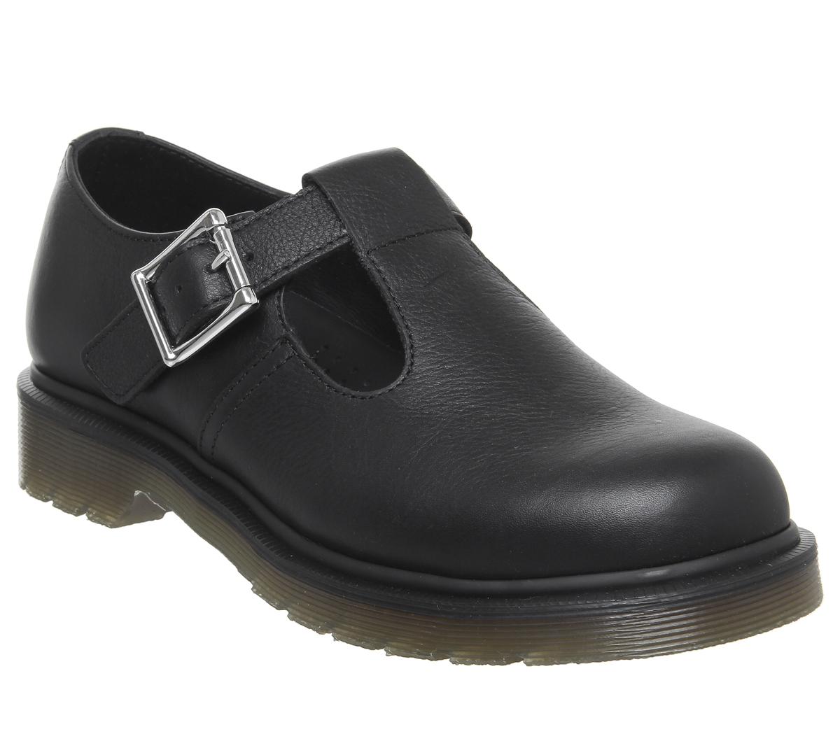 dr martens polley t bar flat shoe
