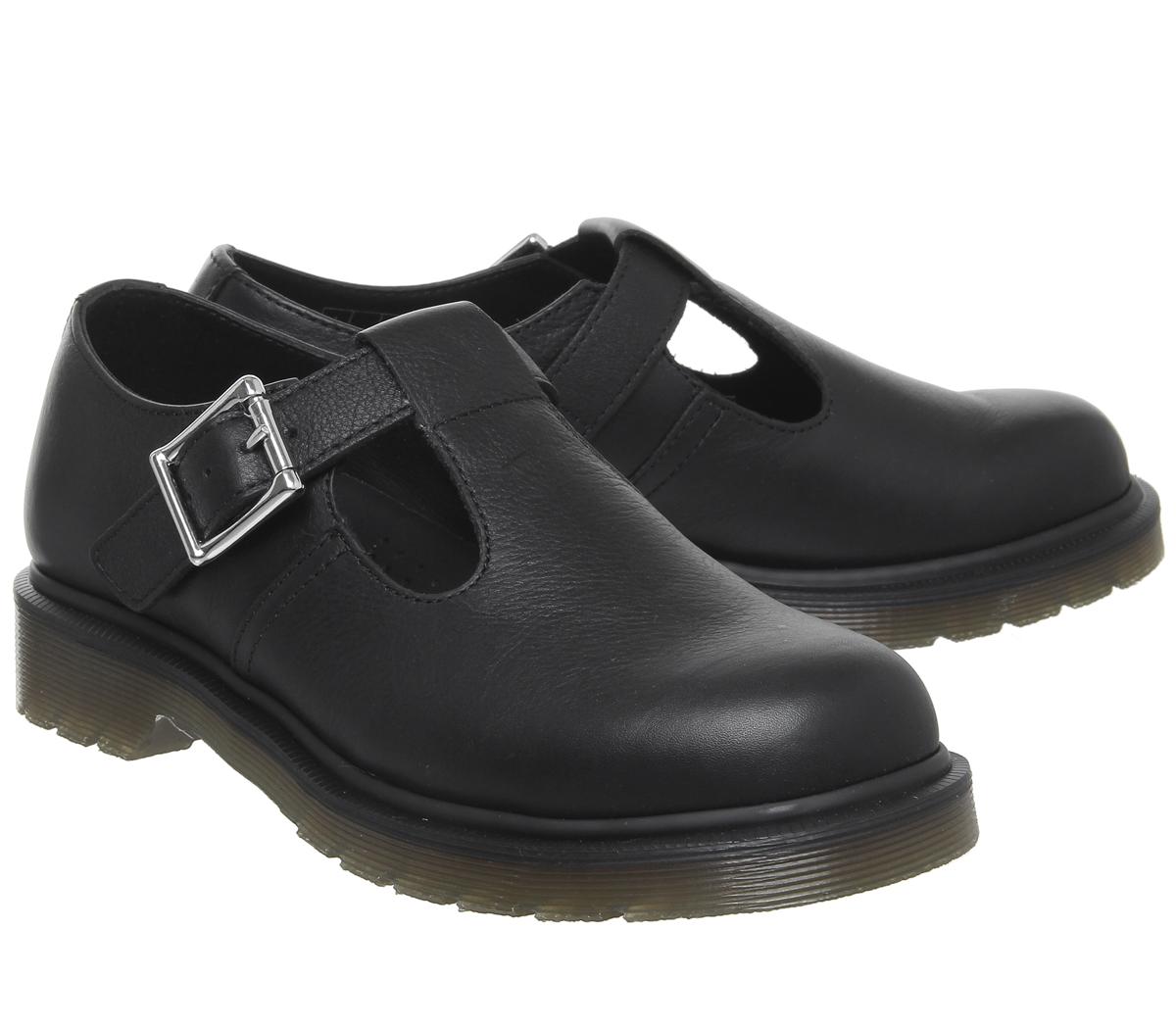 dr martens polley t bar flat shoe