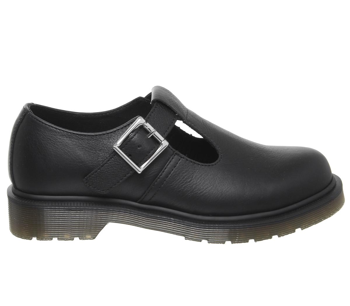 dr martens polley t bar flat shoe