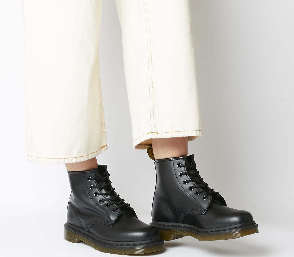 Dr Martens 101 6 Eye Boots Black Ankle Boots