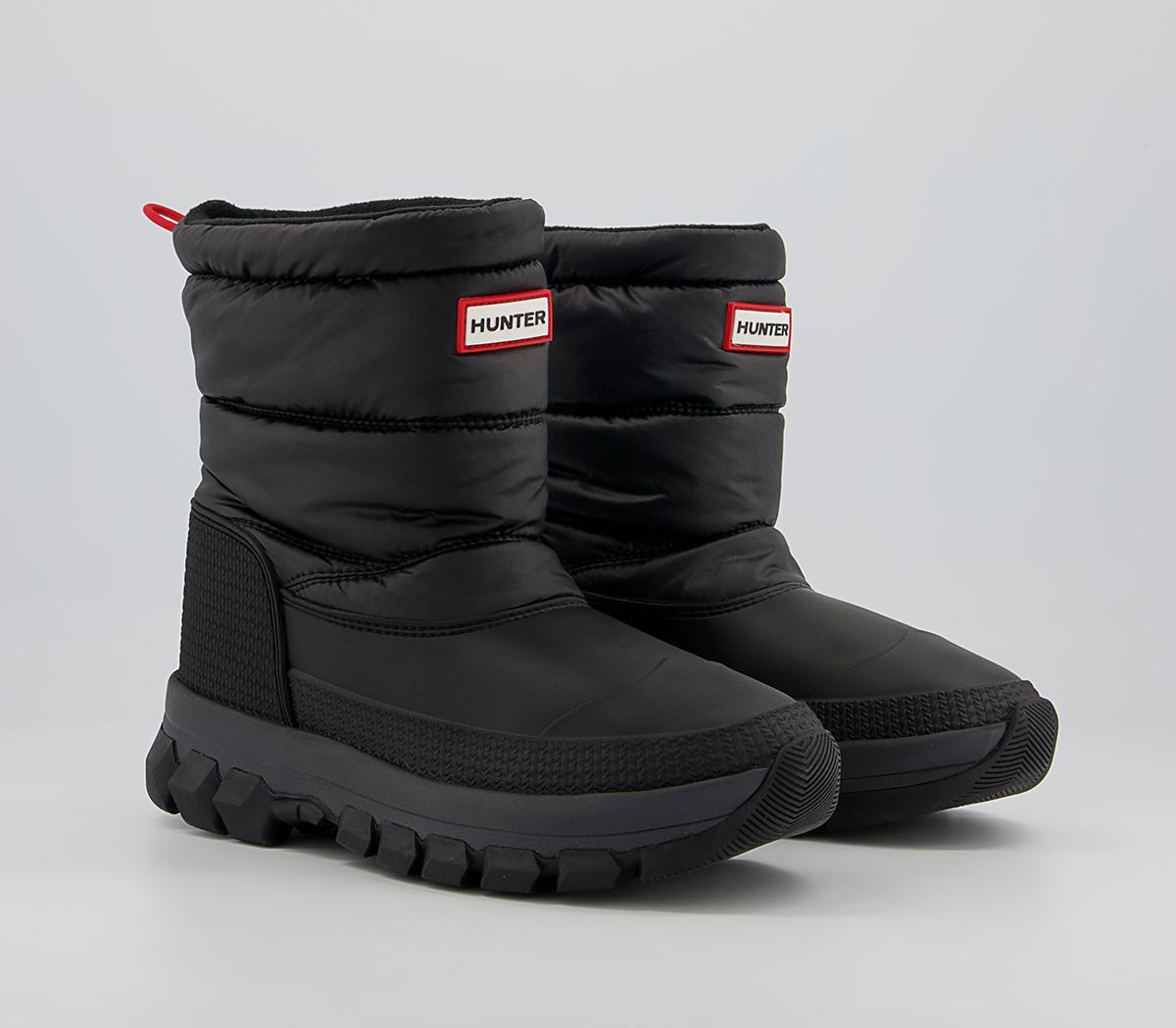 Hunter Original Insulated Snow Boot Short Black - Ankle Boots