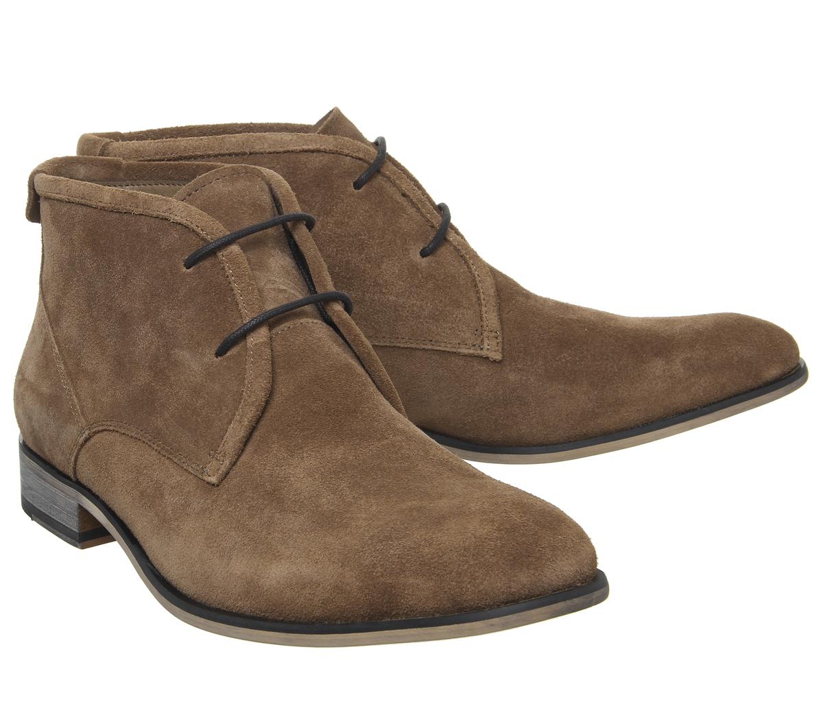 Office Barker Chukka Boots Tan Suede - Boots