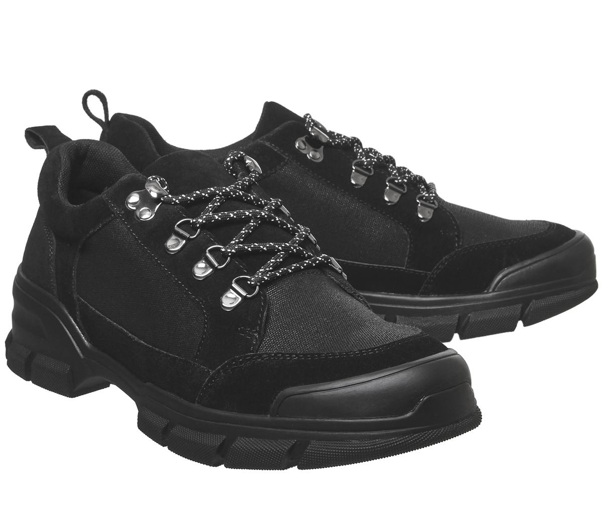 Office Carter Hiker Shoe Black Suede Casual