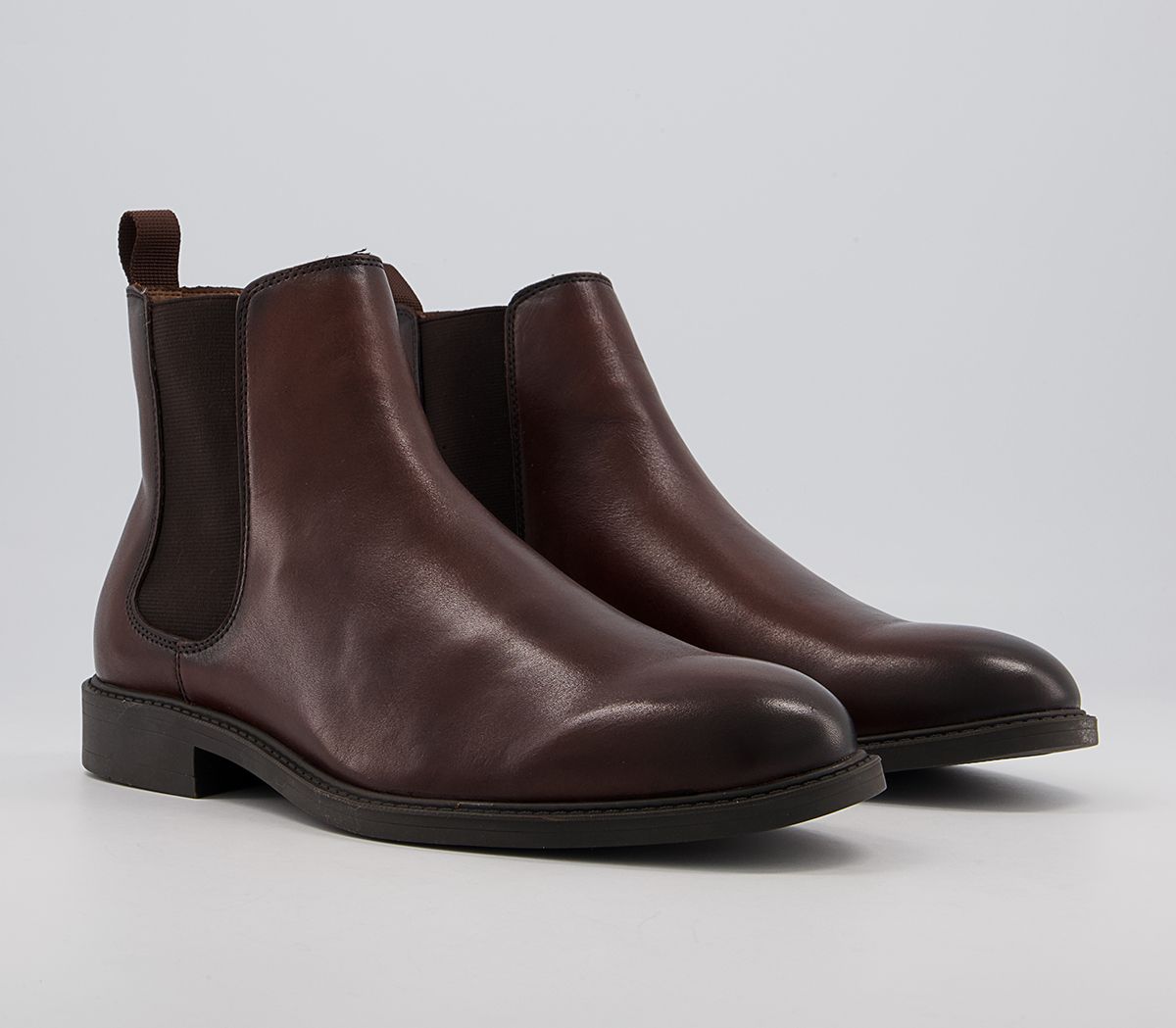 Office Bruno Chelsea Boots Brown Leather - Boots