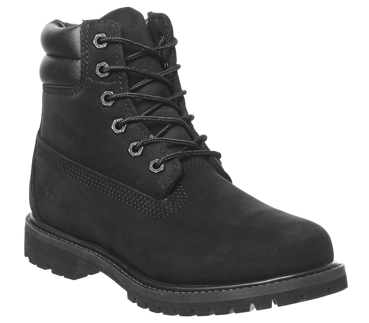 Timberland Waterville 6 Inch Double Collar Boots Black - Ankle Boots